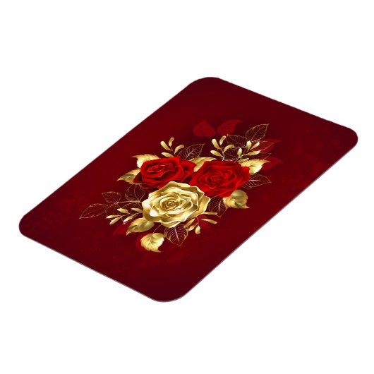 Drie juwelenrozen magneet (Linkerzijde)