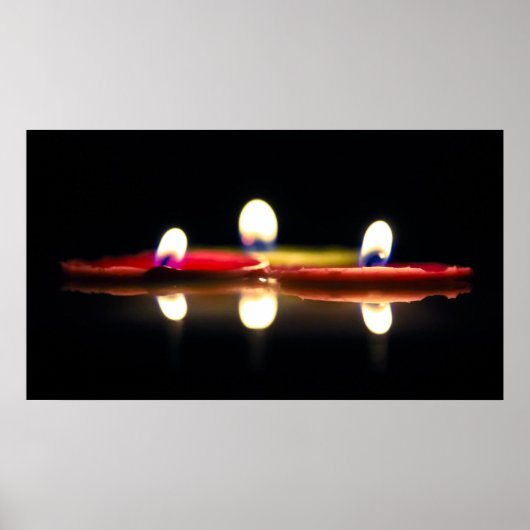Drie kaarsen poster (Voorkant)