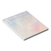 Drie Kaart Tarot Spread (medium, pastel) Notitiebl Notitieblok (Schuin)