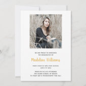 Drie Kaart van de Aankondiging van het Afstuderen (Achterkant)