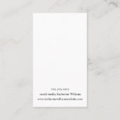 Drie Kaarten voor oorbaar beeldscherm | Waterverf  Visitekaartje (Achterkant)