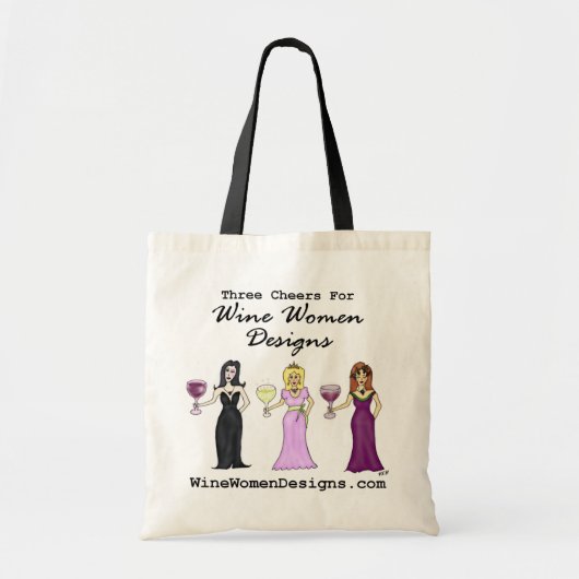 Drie Kaas voor Wijnvrouwen Design Bag Tote Bag (Voorkant)