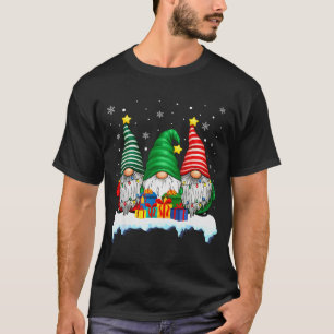 Drie kabouterboomlichtjes mannen vrouwen bijpassen t-shirt
