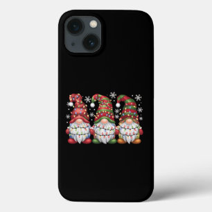 Drie Kabouters Buffalo Plaid Rode Kerst iPhone 13 Hoesje