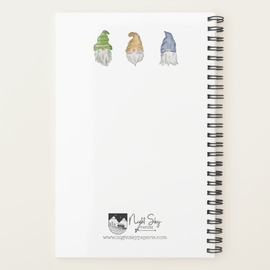 Drie kabouters Spiraal Soft Hoesje Planner 5.5 x 8 (Achterkant)