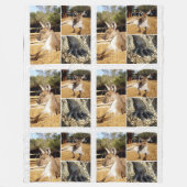 Drie Kangaroo Afbeeldingen collage, Lge Fleece Bla (Voorkant)