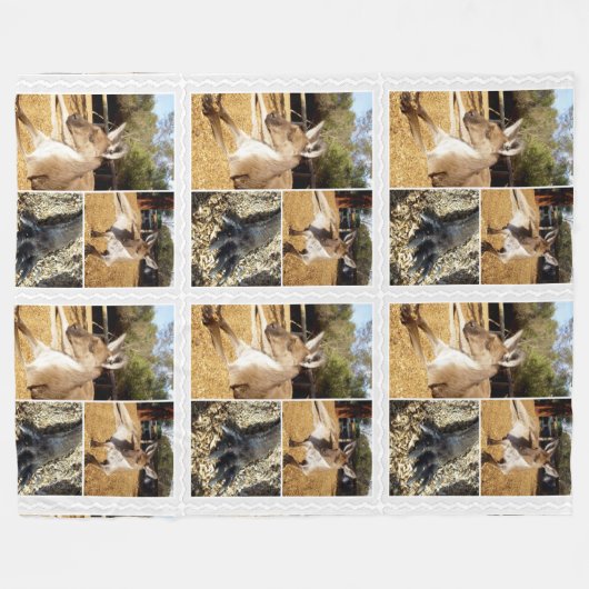 Drie Kangaroo Afbeeldingen collage, Lge Fleece Bla Deken (Voorkant (Horizontaal))