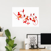 Drie Kardinalen Poster (Thuiskantoor)