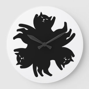 Drie kat. Chic. Cute. Koel Grote Klok