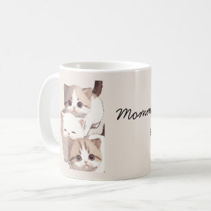 Drie katten afbeelding, drieling, koffiemok