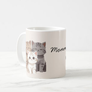 Drie katten afbeelding, tweeling, koffiemok
