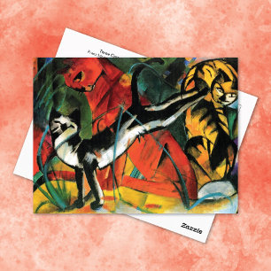 Drie katten Franz Marc Abstract Briefkaart