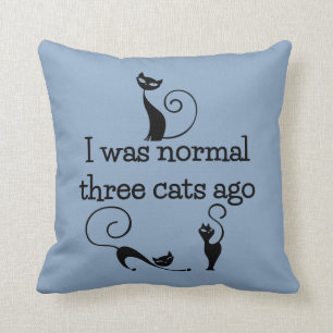 Drie Katten Geleden Grappige Worp Kussen