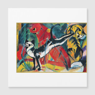 Drie katten, kunstwerk van Franz Marc
