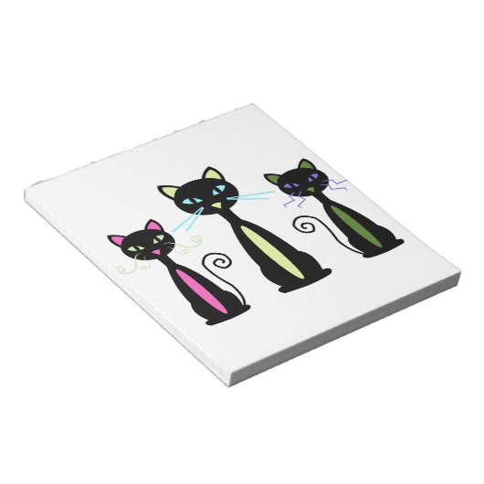 Drie katten notitieblok (Schuin)