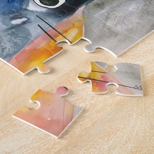 drie katten puzzel legpuzzel (Zijkant)