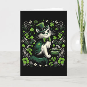Drie katten St. Patrick's Day Kitty Kitten Liefheb Kaart