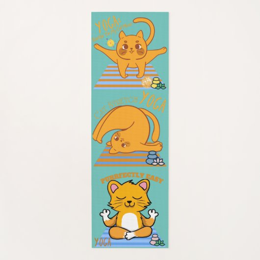 Drie katten Yoga Mat (Voorkant)