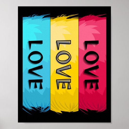 Drie keer liefde voor design poster (Voorkant)