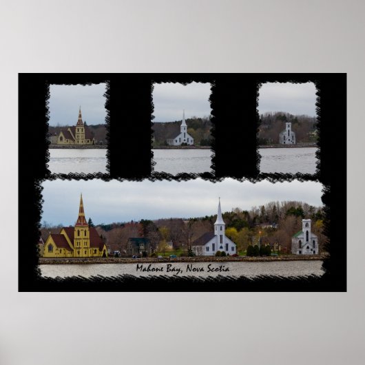 Drie kerken afdrukken poster (Voorkant)