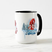 Drie kerst grappige gnomen Coffee-Mok Mok (Voorkant rechts)