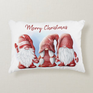 Drie kerst grappige gnomen Coffee Mok Stone Magn Accent Kussen