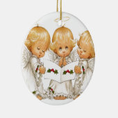 Drie kerstAngels Keramisch Ornament (Rechts)