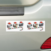Drie kerstaven (VS) Bumpersticker (Op auto)