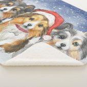 Drie kerstavond in de sneeuw sherpa deken (3/4)