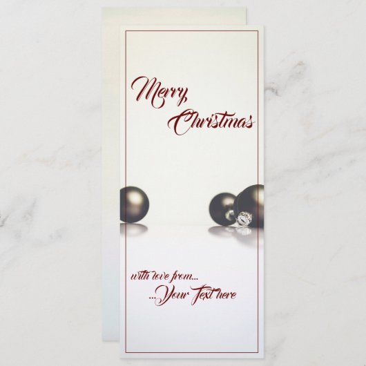 Drie kerstballen voor de lichte achtergrond (Voorkant / Achterkant)