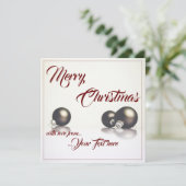 Drie kerstballen voor de lichte achtergrond (Staand voorkant)