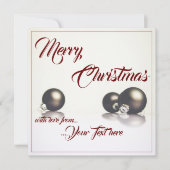 Drie kerstballen voor de lichte achtergrond (Voorkant)