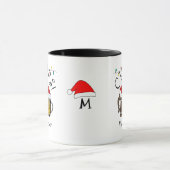 DRIE-kerstboommonogram voor kerstmis Mok (Midden)