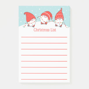 Drie kerstcadeautjes voor Elves Post-It Notes
