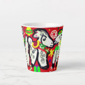 Drie kerstfeestdagen latte mok (Voorkant)