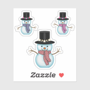 Drie kerstfeestdagen met een korte Snowmen Sticker