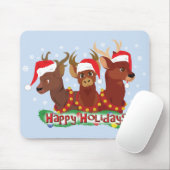 Drie kerstfeestdagen muismat (Met muis)