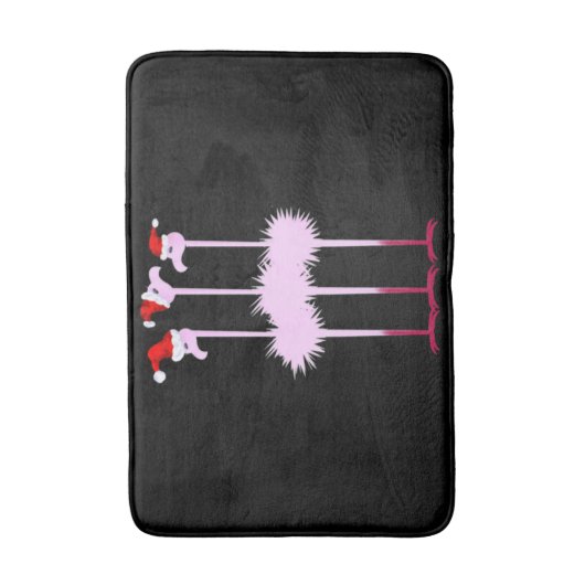 Drie kerstgevarjargon badmat (Voorkant Verticaal)