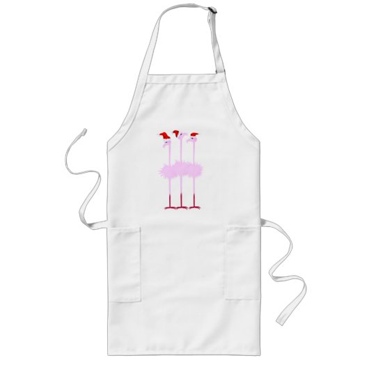 Drie kerstgevichten Aprons Lang Schort (Voorkant)