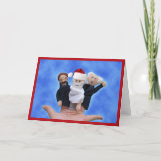 Drie Kerstkaarten van Filosofen Feestdagen Kaart