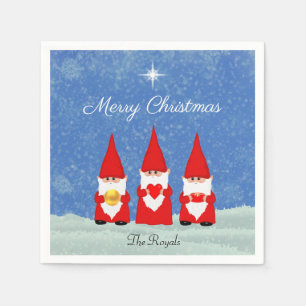 Drie Kerstkabouters Servet