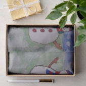 Drie kerstmannen tissuepapier (Geschenk)