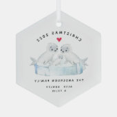 Drie kerstnaadfamilies glas ornament (Achterkant)