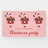 Drie kerstsnoepjes - kerstfeest spandoek (Horizontaal)
