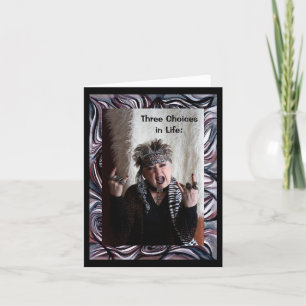 Drie keuzes in het leven kaart