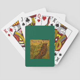 Drie Kikkers Knoop – Whimsicale Amfibische Woordsp Pokerkaarten