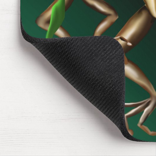 Drie kikkers Mousepad Muismat (Hoek)