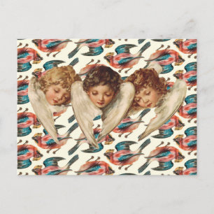 Drie KinderAngels - Kitsch Art Briefkaart