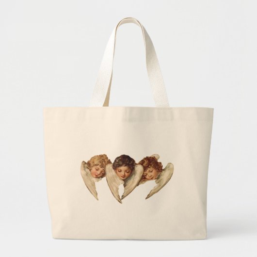 Drie KinderAngels - Kitsch Art Grote Tote Bag (Voorkant)