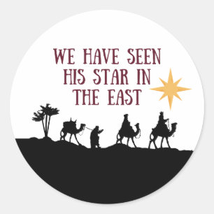 Drie Kings Epiphany Star in East Whimsical Ronde Sticker